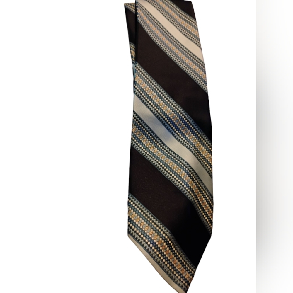 Christian Dior Elegant Striped Tie From Macys
